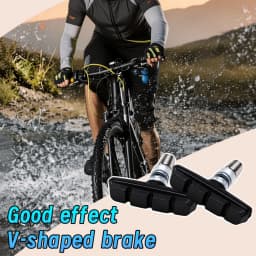 CNCLOL Bike V-Brake Pads 55mm / 70mm, Fit Mtb,Folding,BMX Bicycle Rubber Brake Shoes 2 Pairs, Fit Shimano/SRAM V Brake