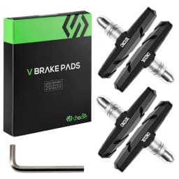 CNCLOL Bike V-Brake Pads 55mm / 70mm, Fit Mtb,Folding,BMX Bicycle Rubber Brake Shoes 2 Pairs, Fit Shimano/SRAM V Brake