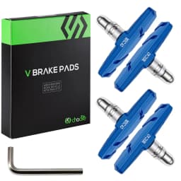 CNCLOL Bike V-Brake Pads 55mm / 70mm, Fit Mtb,Folding,BMX Bicycle Rubber Brake Shoes 2 Pairs, Fit Shimano/SRAM V Brake