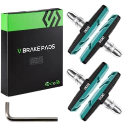 CNCLOL Bike V-Brake Pads 55mm / 70mm, Fit Mtb,Folding,BMX Bicycle Rubber Brake Shoes 2 Pairs, Fit Shimano/SRAM V Brake