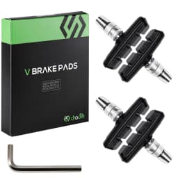 CNCLOL Bike V-Brake Pads 55mm / 70mm, Fit Mtb,Folding,BMX Bicycle Rubber Brake Shoes 2 Pairs, Fit Shimano/SRAM V Brake