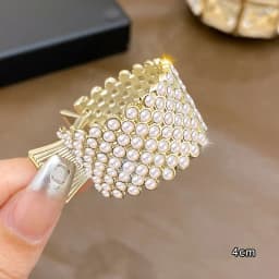 Korean Pearl Crystal Hair Claws Clips Women Geometric Hair Claw Girls Clamps Hair Crab Headband Hairpin Fashion Hair Accessories