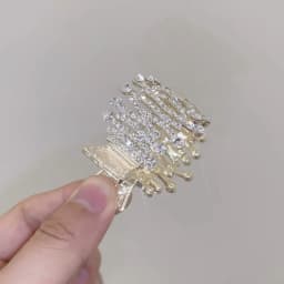 Korean Pearl Crystal Hair Claws Clips Women Geometric Hair Claw Girls Clamps Hair Crab Headband Hairpin Fashion Hair Accessories