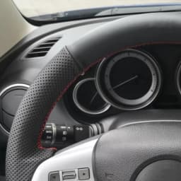 Anti-Slip Black Leather Car Steering Wheel Braid Cover For Mazda 6 Atenza 2009 2010 2011 2012 2013 Auto Interior Accessories