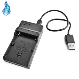 NP-FM50 Battery USB Charger for Sony Cyber-shot Mavica MVC-CD Hi8 CCD-TRV DVD Handycam & MiniDV DCR-HC DCR-PC DCR-TRV