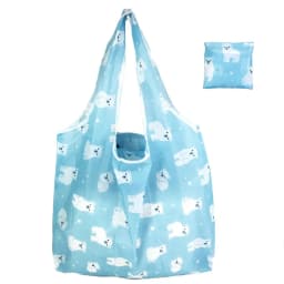 Fashion Printing Foldable Eco-Friendly Shopping Bag Tote Folding Pouch Handbags Convenient Large-capacity for Travel Grocery Bag