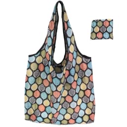 Fashion Printing Foldable Eco-Friendly Shopping Bag Tote Folding Pouch Handbags Convenient Large-capacity for Travel Grocery Bag