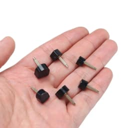 10pcs Black Women Shoes High Heel Repair Tips Pins Heel Stoppers Protect Dowel Lifts Replacement For High Heel Tips Taps