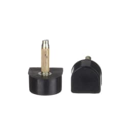 10pcs Black Women Shoes High Heel Repair Tips Pins Heel Stoppers Protect Dowel Lifts Replacement For High Heel Tips Taps