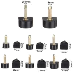 10pcs Black Women Shoes High Heel Repair Tips Pins Heel Stoppers Protect Dowel Lifts Replacement For High Heel Tips Taps