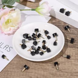 10pcs Black Women Shoes High Heel Repair Tips Pins Heel Stoppers Protect Dowel Lifts Replacement For High Heel Tips Taps