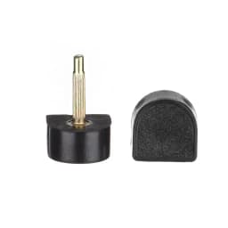 10pcs Black Women Shoes High Heel Repair Tips Pins Heel Stoppers Protect Dowel Lifts Replacement For High Heel Tips Taps