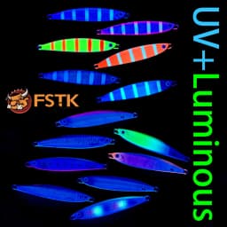 FSTK New Fishing Lure Metal Jig 30g40g60g Offshore Bass Spoon Sea Artificial Bait with Assist Hook Trout Saltwater Jigging Lure