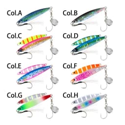 FSTK New Fishing Lure Metal Jig 30g40g60g Offshore Bass Spoon Sea Artificial Bait with Assist Hook Trout Saltwater Jigging Lure