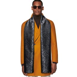 Fashion Silk Scarf Luxury Band Designer Men Women Black Paisley Shawl Bandanna Flulard Muffler Pashmina Barry. Wang A-1022
