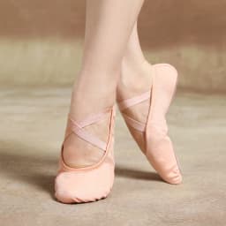 Ballet Dance Shoes for Women Girls Split Soft Sole Stretch Canvas Ballet Slippers Elastic Fabric Professional Ballet Shoes