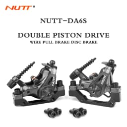 NUTT DA6S Mountain Bike Dual Piston Drive Disc Brake Caliper 160mm Rotor Mechanical Line Pull Disc Brake Scooter Bicycle Parts