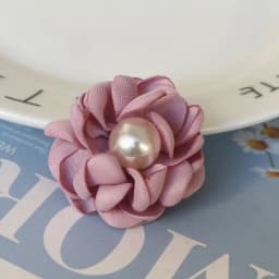10PCS/Lot 4CM Handmade Pearl Center Fabric Artificial Flowers For Hats Dress Decoration Hair Accessories