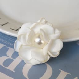 10PCS/Lot 4CM Handmade Pearl Center Fabric Artificial Flowers For Hats Dress Decoration Hair Accessories