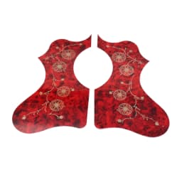 EJ200 Left and Right Hand Folk Acoustic Guitar Protection Pickguard Anti-scratch Plate With Gold Flower Pattern