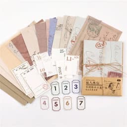 30 pcs/lot Vintage Background paper Diy Scrapbooking material paper Decorative Labels junk journal Stationery supplies