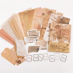 30 pcs/lot Vintage Background paper Diy Scrapbooking material paper Decorative Labels junk journal Stationery supplies