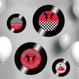 1950s Rock Party Decor Music Theme Baby's 1st Birthday Party Supplies