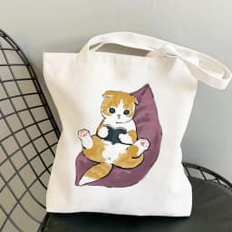 Shoulder Bags for Girls Fashion Shopper Bag Kawaii Cats Cute Animal Bags Shopping Bag Canvas Bags Tote Bag Handbags Casual Girl