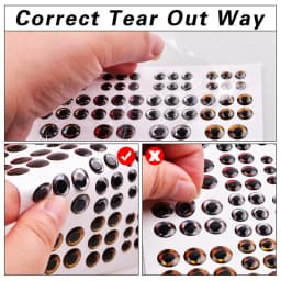 320Pcs Fish eyes for lures 4D 3mm 4mm 5mm 6mm Simulation Fishing eyes Fly Tying Minnow Bait Artificial Crafts DIY Making Tackle