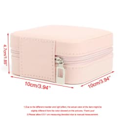 Personalized Custom Jewelry Box Ring Boxes Travel Girls Jewellery Case Letter with Name Bridesmaid Proposal Birthday Mother Gift