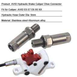 HEPPE Bike Hydraulic Disc Brake Caliper Olive Adapter Hydraulic Hose Connector for AVID E5 ER XX X0 Brake Caliper Hose Banjo
