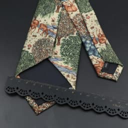 Vintage Digital Printed Men Ties Floral Elk Forest Pattern Soft 8cm Retro Necktie For Casual Party Suit Shirt Cravat Accessory