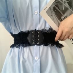 Gothic Lolita Corset Wide Belts Pu Leather Slimming Body Waistband for Women Sexy Elastic Waist Belts Cinto Ceinture Femme Fajas