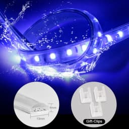 220V EU Led Strip Light RGB 4Pin 5050 Super Bright Flexible Tape IP67 Waterproof 1m-50M 60LEDs/M with 1500W IR Remote Control