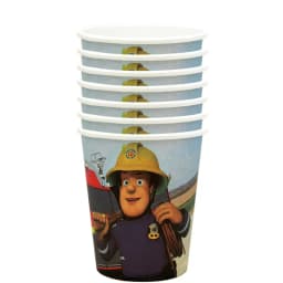 Fireman Sam Theme Happy Birthday Party Supplies Background Banner Paper Cup Plate Napkins Kids Boys Favor Balloons Decorations