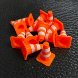 20pcs/Set Traffic Cones Mini Birthday Decoration Race Car Theme Party Construction Class Teaching Props Red Orange Yellow