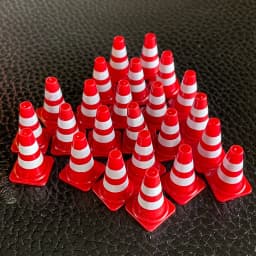 20pcs/Set Traffic Cones Mini Birthday Decoration Race Car Theme Party Construction Class Teaching Props Red Orange Yellow