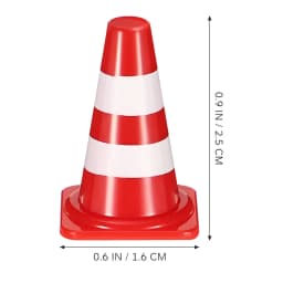 20pcs/Set Traffic Cones Mini Birthday Decoration Race Car Theme Party Construction Class Teaching Props Red Orange Yellow