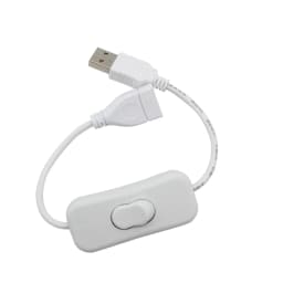 28cm USB Cable with Switch ON/OFF Male to Female Cords Inline Extension Toggle for LED Strip Tape Lamp USB Port Cord Power Line