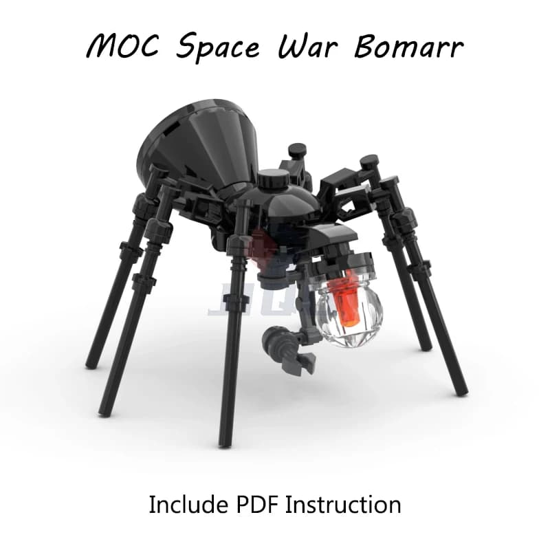 Movie Series Stars Space War Scene Weapon Bomarr MOC Building Block Model Assembly Brick Creative Toy Children's Birthday Gifts