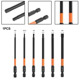1 Pc Hex Head Drill Bit Electric Wrench Screwdriver Bit 100mm Metric H2 H2.5 H3 H4 H5 H6 For Power Drill Tool Accessories