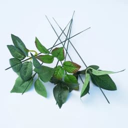 17/25/30/40cm Artificial Flower Stems Rose leaves/base Iron Wire Stem DIY Soap/ Paper Flower Stub Accessory Stems Craft Decor