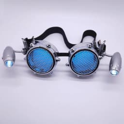 Fashion Steampunk Style Glasses with LED Sunglasses Stage Performances Rechangeable Photo Props Detachable Vintage Style Goggles