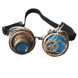 Fashion Steampunk Style Glasses with LED Sunglasses Stage Performances Rechangeable Photo Props Detachable Vintage Style Goggles