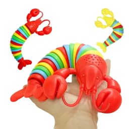 3D Articulated Stretch Lobster Stress Reliever Hand Toy, Sensory Fidget Toy for Adults and Kids, Pressure Relieving Desk Toy