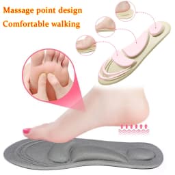 Soft Stretch Sports Insoles Orthopedic Feet Care Pad Breathable Running Cushion Men Women Memory Foam Sneakers Arch Shoes Insert