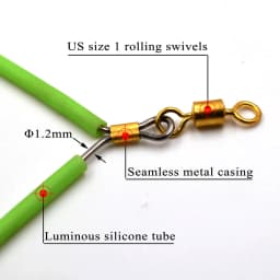 MNFT 6Pcs Fishing Balance Bracket Luminous Tube 7cm/11cm Anti Tangle Booms With Swivel Hook Lure Connector Swivel