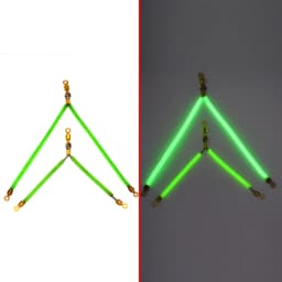 MNFT 6Pcs Fishing Balance Bracket Luminous Tube 7cm/11cm Anti Tangle Booms With Swivel Hook Lure Connector Swivel