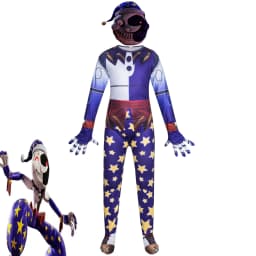 Sundrop And Moondrop FNAF Cosplay Costume Kids Anime Jumpsuit Mask Horror Halloween Christmas Birthday Party Costume
