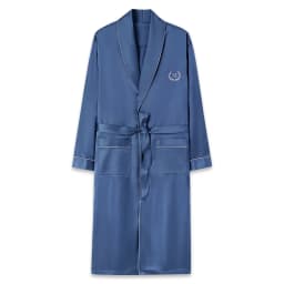 Solid Long Robe Men Autumn Long Sleeve Silk Satin Bathrobe Male V-neck Sexy Dressing Gown Men's Homewear Spring Spas Bath Robe